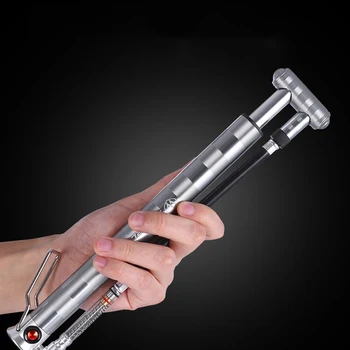 

1PC Mini Bike Inflator Portable Bike Pump Barometer Tire Pump High Pressure Air Pump For Home Outdoor Bicycle Accessories