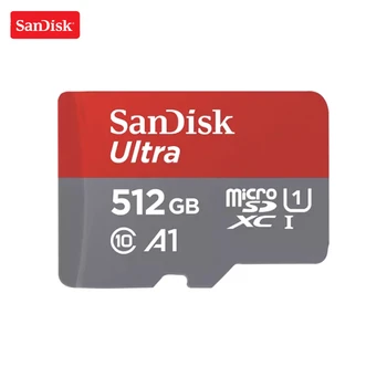 

100% Original SanDisk Micro SD Card 512GB Memory Card Max 100MB/s C10 U1 A1 Flash TF Card 512GB Microsd Card for Phone Computer