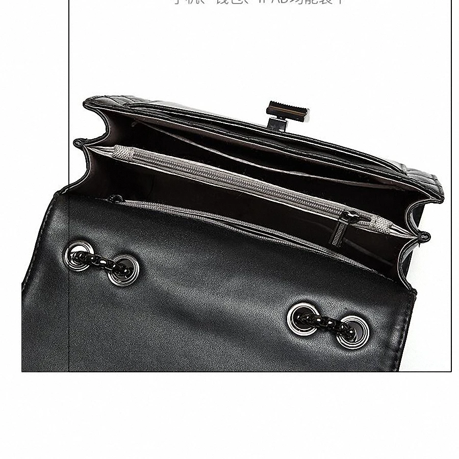 Женская клетчатая сумка из натуральной кожи Дамский мессенджер на плечо