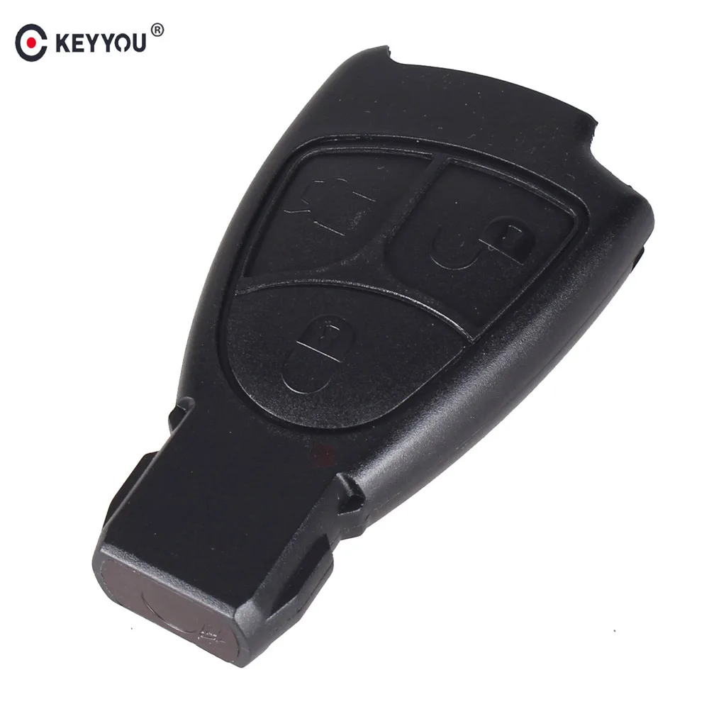 Чехол KEYYOU для автомобильного ключа с тремя кнопками 10X Mercedes Benz C B E Class W203 W211 W204 YU BN