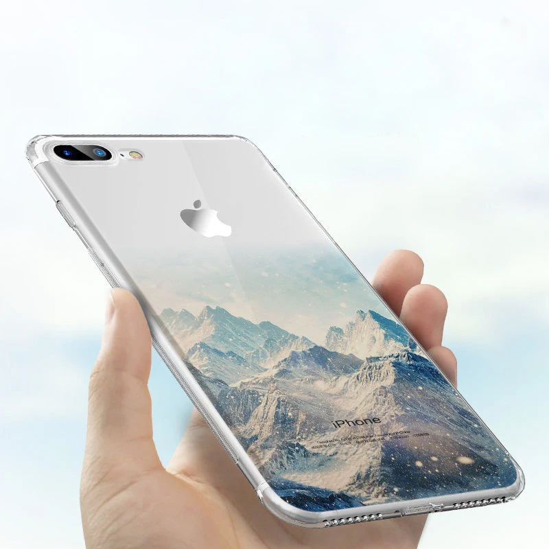 For Coque iphone 11 Pro XR X XS 11Pro MAX Case se 2020 5 5s 6 6s 7 8 s plus Apple Transparent Phone Cover | Мобильные телефоны и