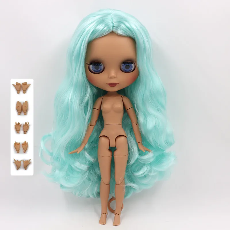 ICY Fortune Days factory blyth кукла 1/6 шарнирное тело новое матовое лицо губы Cyan hair DIY sd Подарочная игрушка - Цвет: like the pic