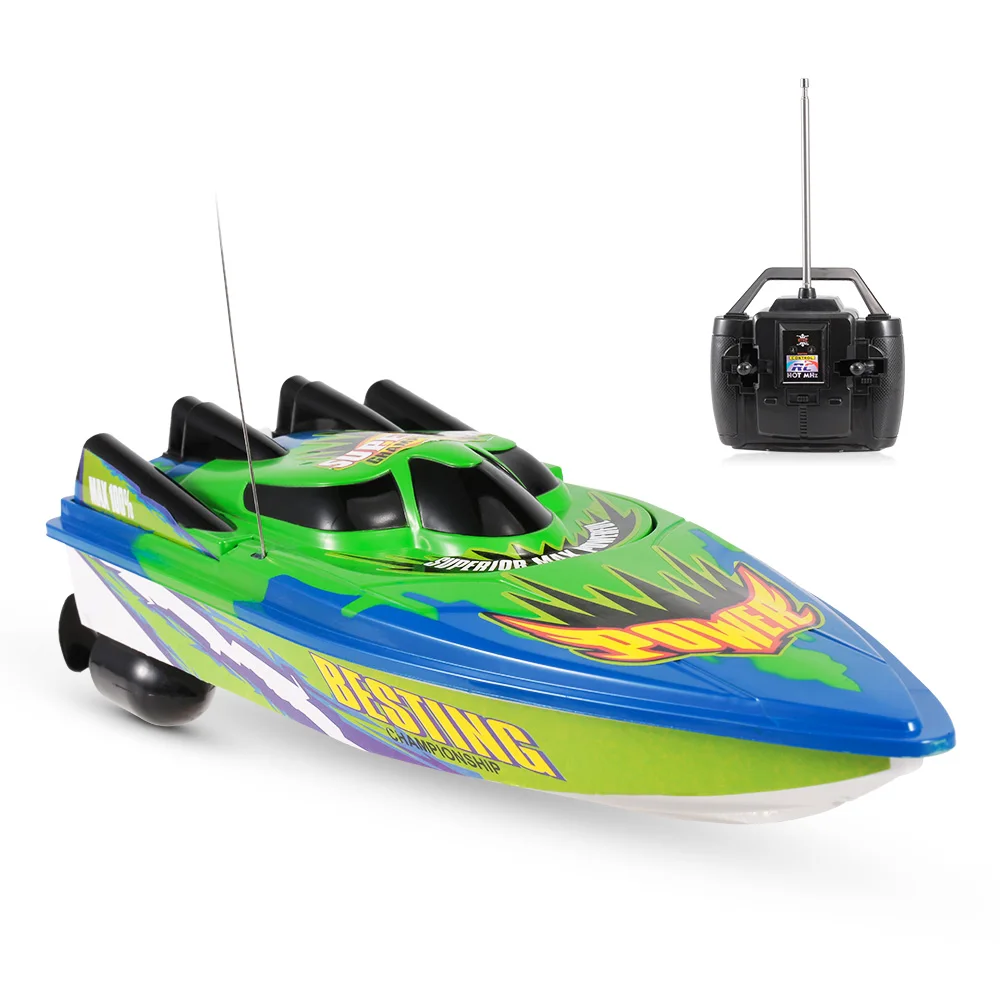 

RC Boat Toy 27MHZ ABS Radio Brushed motor Remote Control Racing Boat RTR Electric RC Ship RC Toys for Kids Birthday Gift