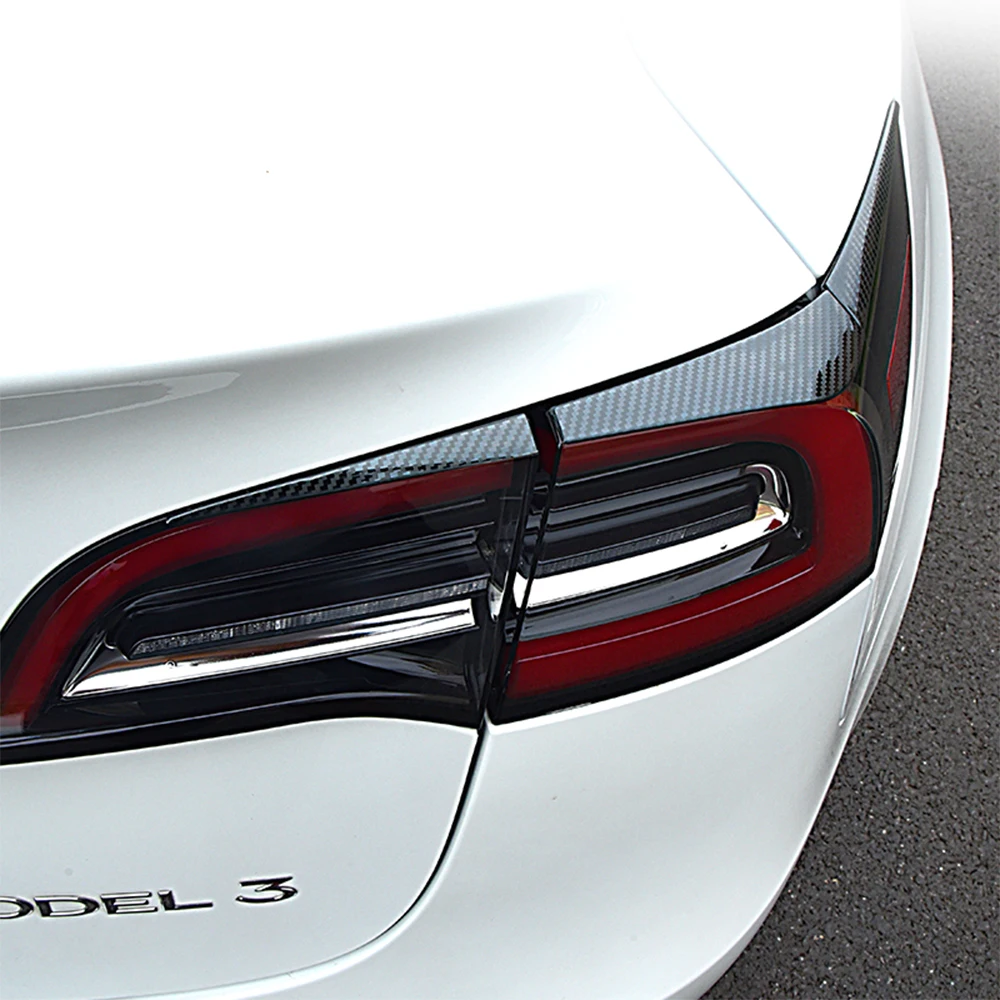 

For Tesla model 3 Styling Body Molding Decoration Sticker Car Front Rear Lamp Fog Light Tail Light Trim Frame Cover Strip