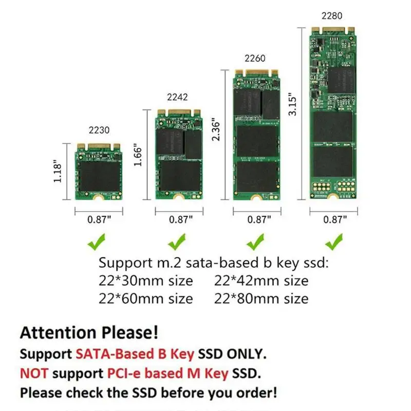 USB 3,1 type C к M.2 NGFF SSD жесткий диск коробка адаптер карта Внешний защитный корпус для m2 SATA SSD USB 3,1 2230/2242/2260/2280