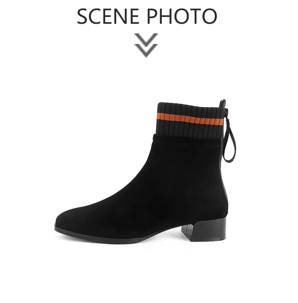 SOPHITIN/новые женские ботинки; высококачественные замшевые Модные Разноцветные удобные ботинки на квадратном каблуке; новые ботинки ручной работы; C525