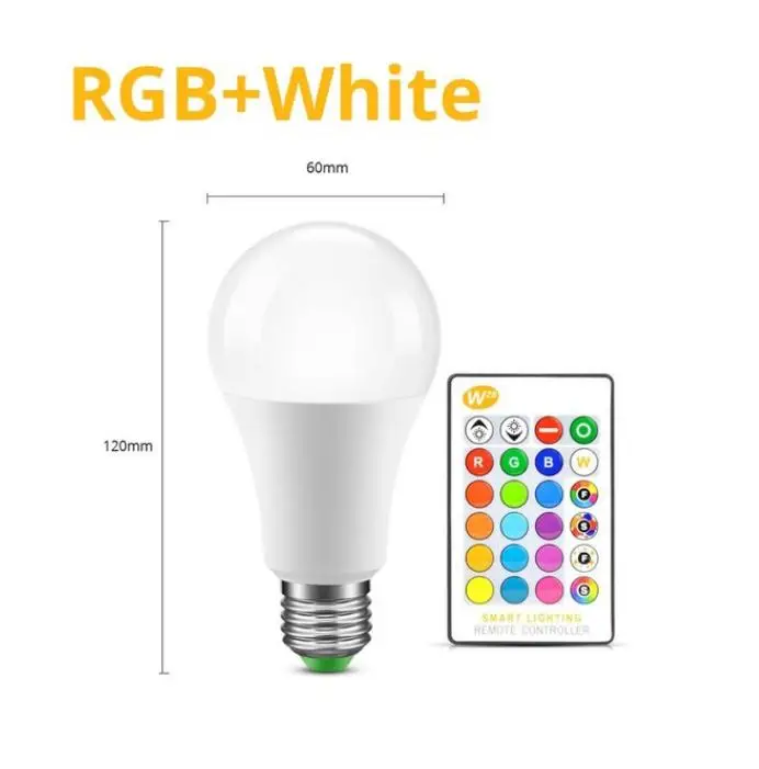 Смарт-E27 светодиодный rgb RGBW rgbww Волшебная осветительная лампа светильник 5W 10W 110 V-220 V Светодиодный прожектор+ ИК-пульт дистанционного управления - Испускаемый цвет: Remote RGBW