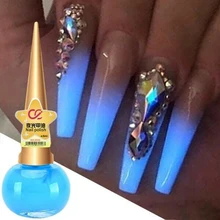 Светящийся лак для ногтей светильник для украшения ногтей в ярком матовом флуоресцентном Лаке для ногтей