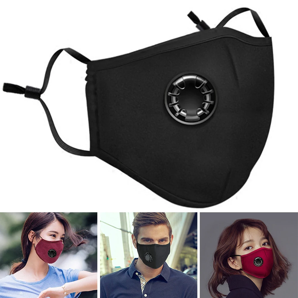 Рот-Муфельная маска для лица PM2.5 дыхание многоразовые анти-бактерии рот дышащий фильтр с активированным углем анти дымка открытый