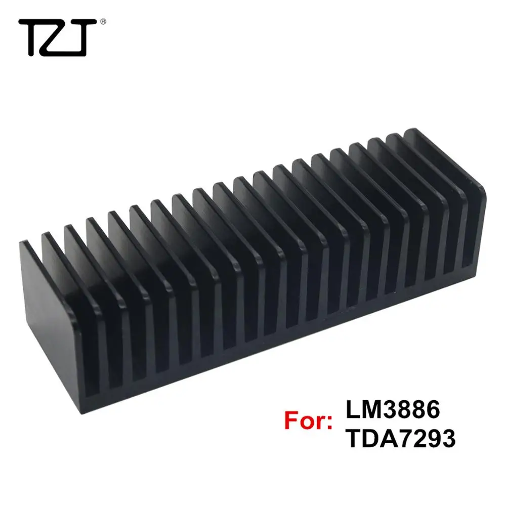 Усилитель TZT LM3886 TDA7293 черный алюминиевый радиатор 155 мм * 40 50 | Электроника