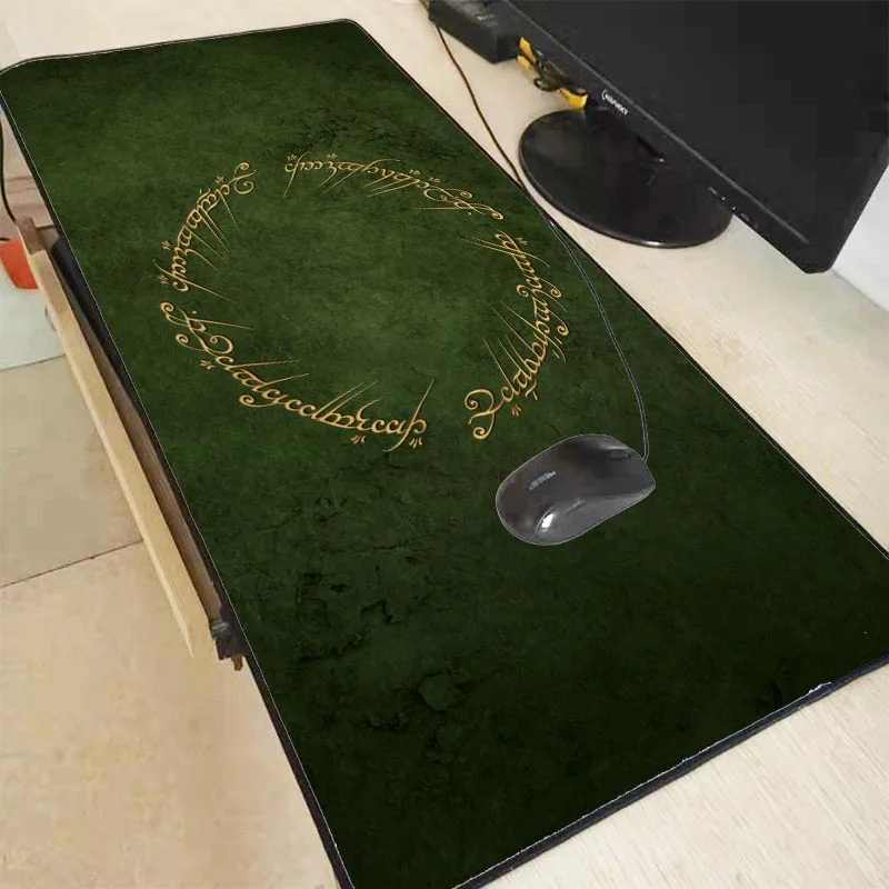 

MRGBEST Large Gaming Mouse Pad Lord of the Rings logo Mouse Mat Keyboard Pad Desk Mat For Laptop Computer Gamer Mousepad