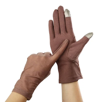 

Female Sunscreen Driving Gloves Women Mittens Stretch Thin Breathable GlovesNon-Slip Anti Uv Guantes Girls Touch Screen Glove