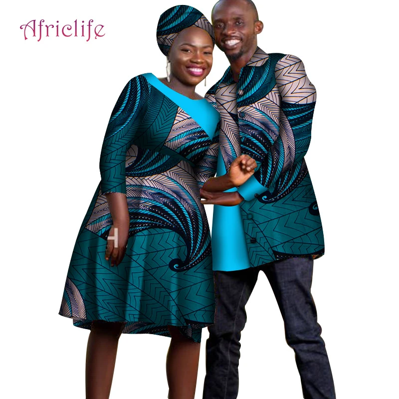 Dashiki parejas ropa Africana para las mujeres y camisa de los hombres africanos ropa para los amantes tradicional africana ropa WYQ227|Ropa africana| - AliExpress