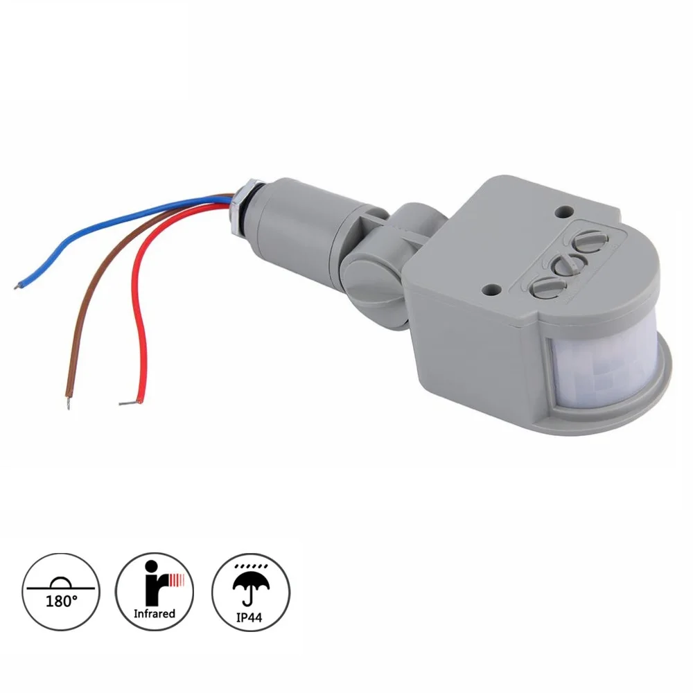 

Professional Home AC 220V IR Motion Sensor Light Switch Outdoor Automatic Infrared PIR Motion Sensor Switch With LED Light