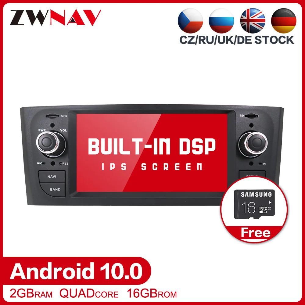 DSP Android 10,0 автомобильный DVD мультимедийный стерео для Fiat Grande Punto Linea 2007 2008 2009 2010 2011 2012 BT Радио gps Navi головное устройство