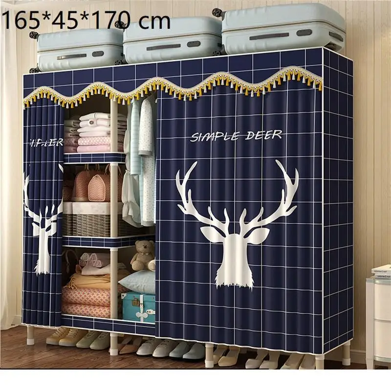 MODEL N Tela мебель для дома Ropero Chambre Armoire Range Ropa Gabinete Armario Guarda Roupa Mueble De Dormitorio шкаф для одежды - Color: MODEL N