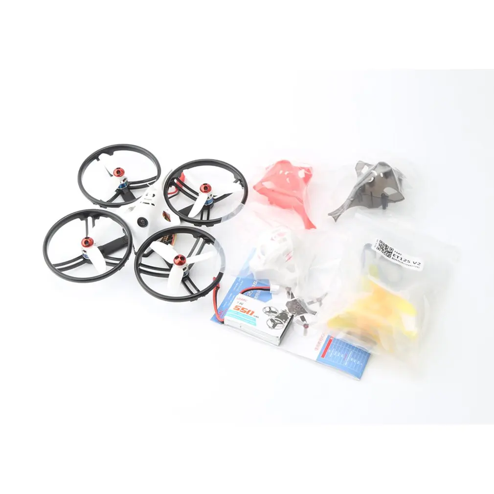 

LDARC ET125 V2 5.8G Micro Mini Brushless FPV RC Racing Drone Quadcopter with 100mW 16CH VTX Camera OSD PNP Version