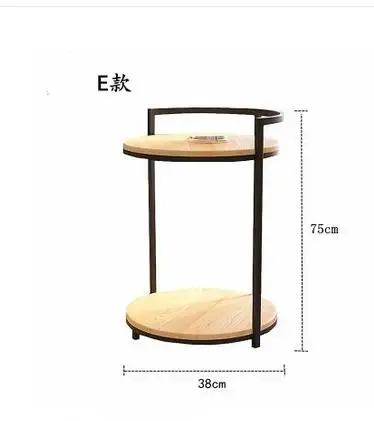 Simple modern sofa side corner several American retro bedside cabinet corner table Nordic creative small coffee table phone tabl - Цвет: 5