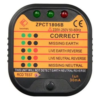 

Protection Of Itself Provide Personal Safety Socket Tester Leakage Plug Polarity Detection Line Switch Safety Electroscope