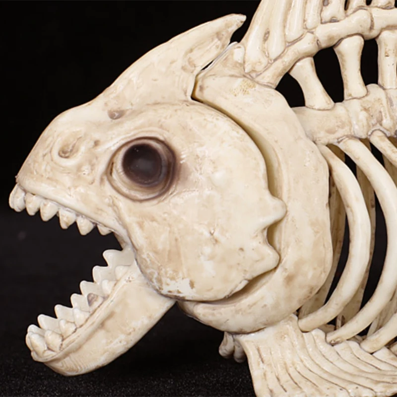 ABUI-Skeleton Fish Пластиковые кости скелета животных для ужасов Хэллоуин скелет животное Череп Скелет украшение на Хэллоуин