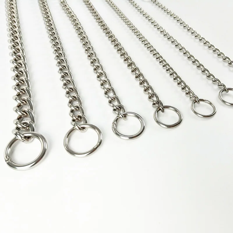 Heavy Duty Pet Collar 304 Stainless Steel P Chain for Dogs Training Choke Collars for Large Dogs French Bulldog German Shepherd dog collar pet collar