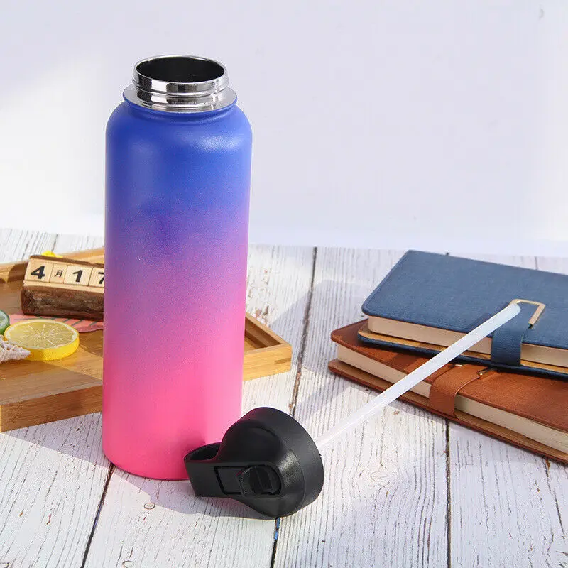 Cena Butelka wody ze stali nierdzewnej Hydro Flask 18 oz 32 oz 40 oz Tumbler próżniowa butelka z izolacją szerokie usta podróży na zewnątrz butelki sportowe