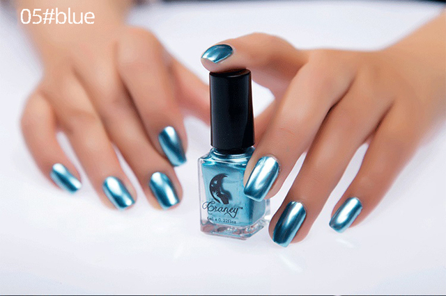 14 Colors Mirror nail Sexy Metallics Nail Polish Soak Off Nail Art For Women Girl beauty Makeup Tool Semi Permanent Varnish