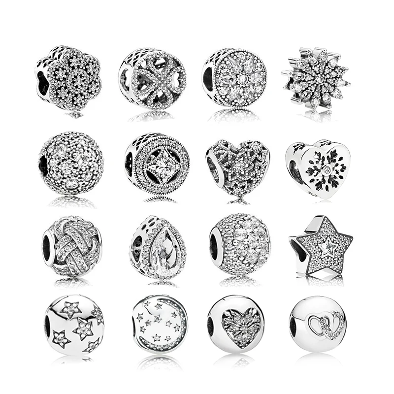 EverReena Beads Snowflake Charm fit Original for Silver Bracelets EverReena Beads Snowflake Charm fit Original for Silver Bracelets