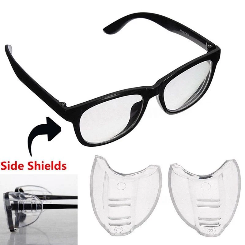 

1 Pair Universal Flexible Side Shields Safety Glasses Goggles Eye Protection FKU66
