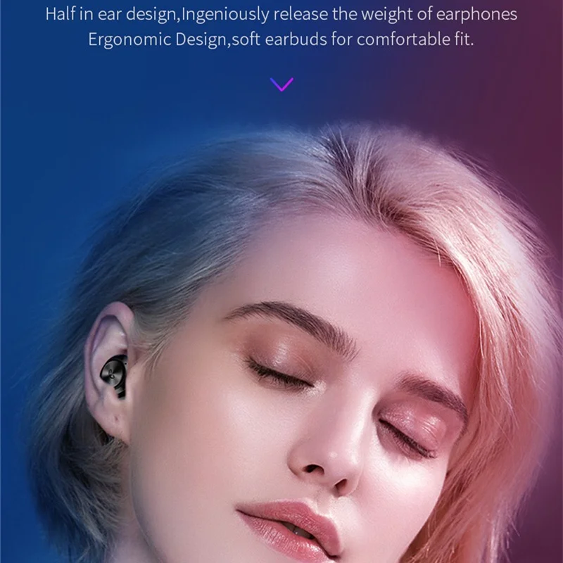 Мини bluetooth-гарнитура 10 рабочих часов, bluetooth-гарнитура беспроводные наушники-вкладыши hands-free для вождения автомобиля мобильный телефон движение
