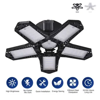 

2020 New Garage Light Deformable Foldable Garage Ceiling Lamp for Indoor Outdoor 80W/100W