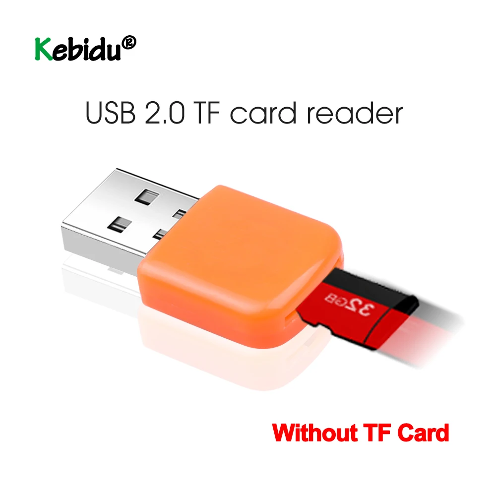 Портативный высокоскоростной мини адаптер USB 2 0 для чтения карт памяти Micro SD TF