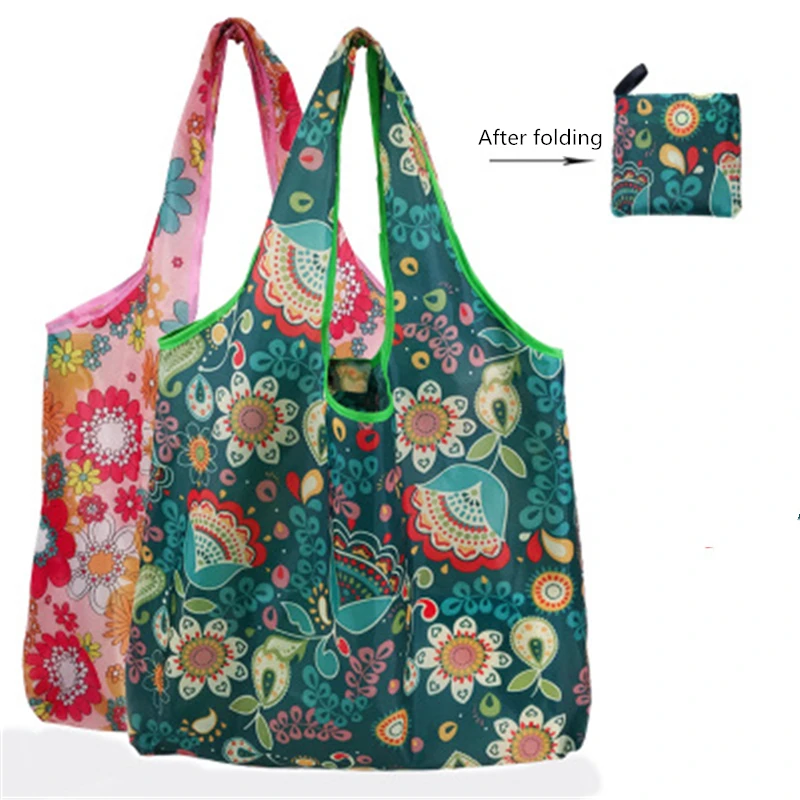 

Nonwoven Reusable Shopping Bags Women Foldable Tote Bag Folding Large Capacity Handbags Portable Cloth Eco Grocery Bag