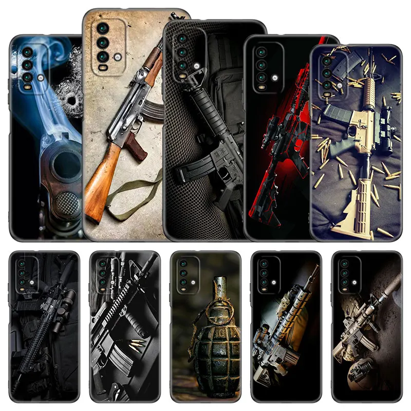 Чехол для телефона в стиле милитари Xiaomi Redmi Note 11 10 9 8 T Pro 10S 5G 9A 9C 9S мягкий черный