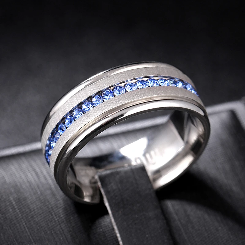Rings 8mm 316L Stainless Steel For Men And Women Never Fade Power Lucky wedding rings signet ring round rings cross rings womens ring couple rings finger rings jewelry rings ring jewelry moissanite ring