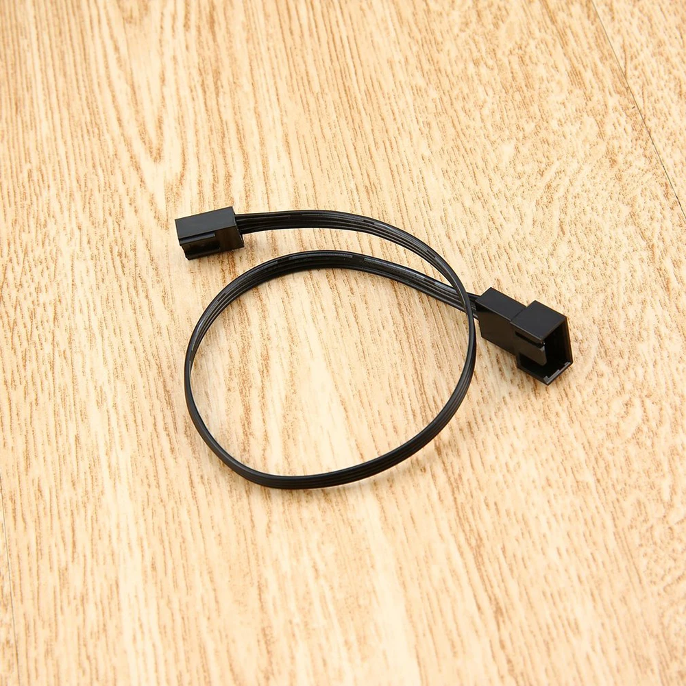 4Pin кабель вентилятора один точка два вентилятора Y сплиттер черный рукав УДЛИНИТЕЛЬ шнур питания удлинитель внутренний вентилятор кабель-удлинитель
