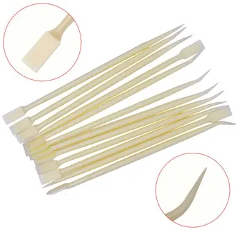 

10Pcs 2 Way Plastic Eyelash Perming Stick Tool False Eyelash Tweezers with Hot Glue Spoon Lash Lifting Curler Applicator