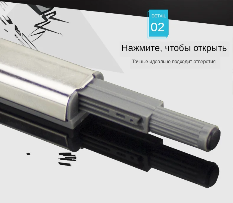 Cabniet Catches Door Stopper Drawer Soft Quiet Closer Push To Open Damper Buffer-05