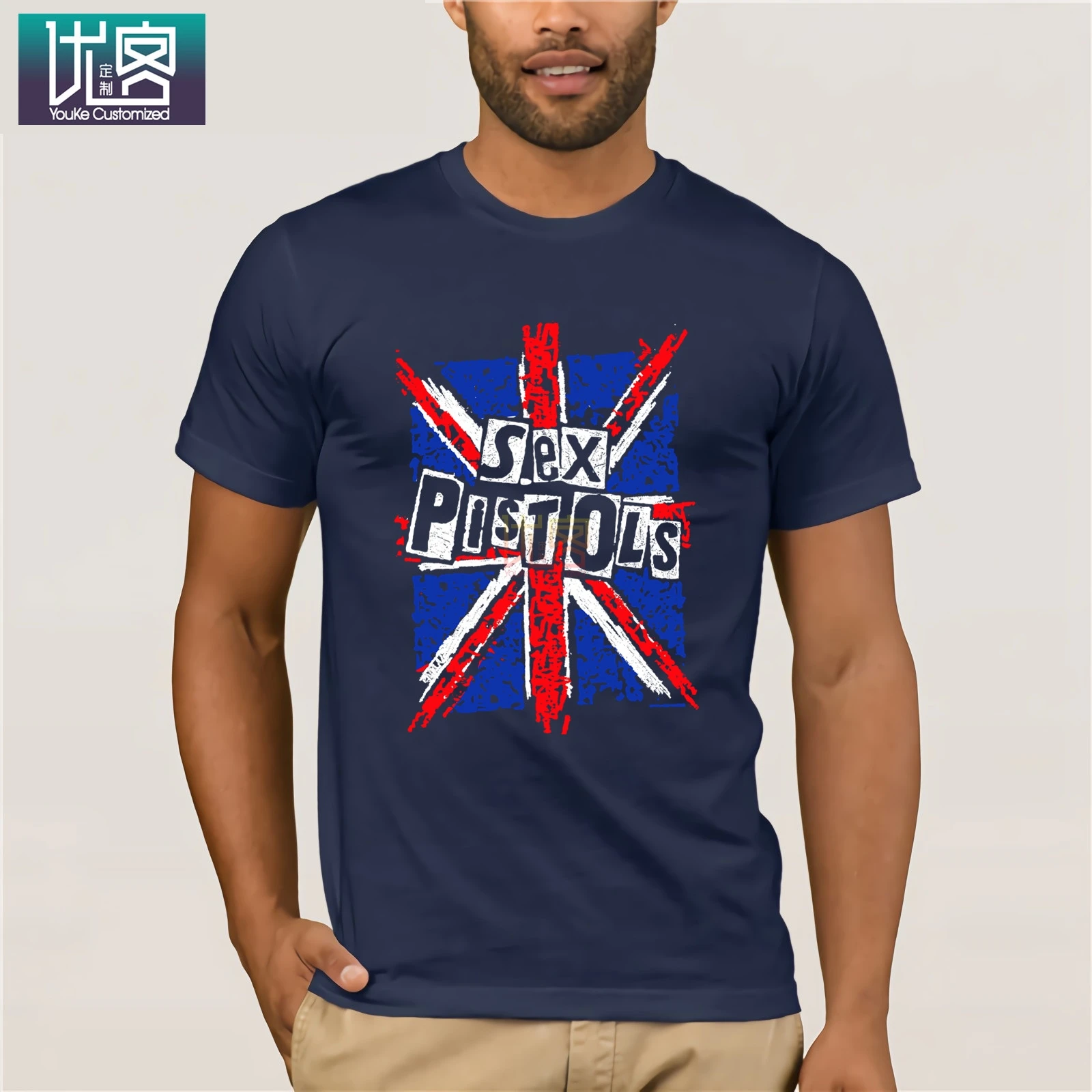 Sex Pistols Union Jack Женская Футболка-Черный удивительный короткий рукав Уникальный Повседневный короткий рукав Топ Хлопок Футболка подарок