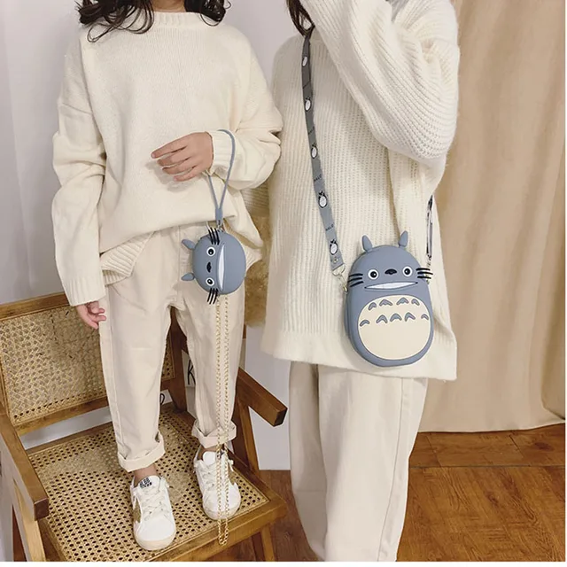 Cute Cartoon Totoro Shoulder Bags Luxury Handbags Women Bags Designer Girls Portable Purses And Handbags Chain Messenger Bag 4