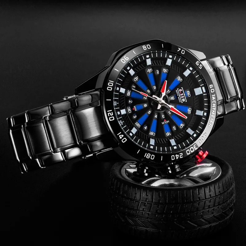 

6.11 Watch Colorful Dimond Watch with LED Electronic Watch Outdoor Multi-functional Sports MEN'S Watch
