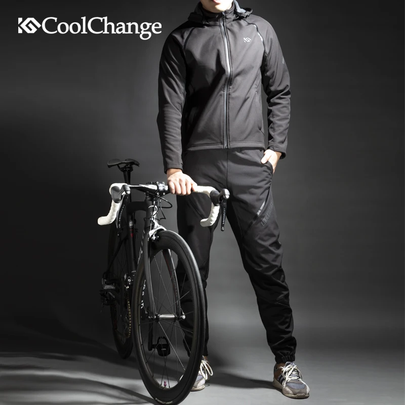 CoolChange зимняя одежда для велоспорта светоотражающая дышащая с длинным рукавом