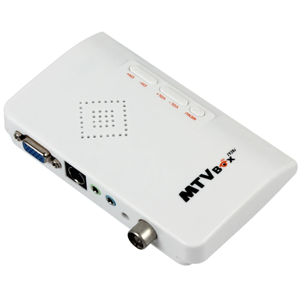 Внешний HD tv BOX цифровой компьютер программа приемник тюнер с динамиком поддержка CRT/lcd монитор