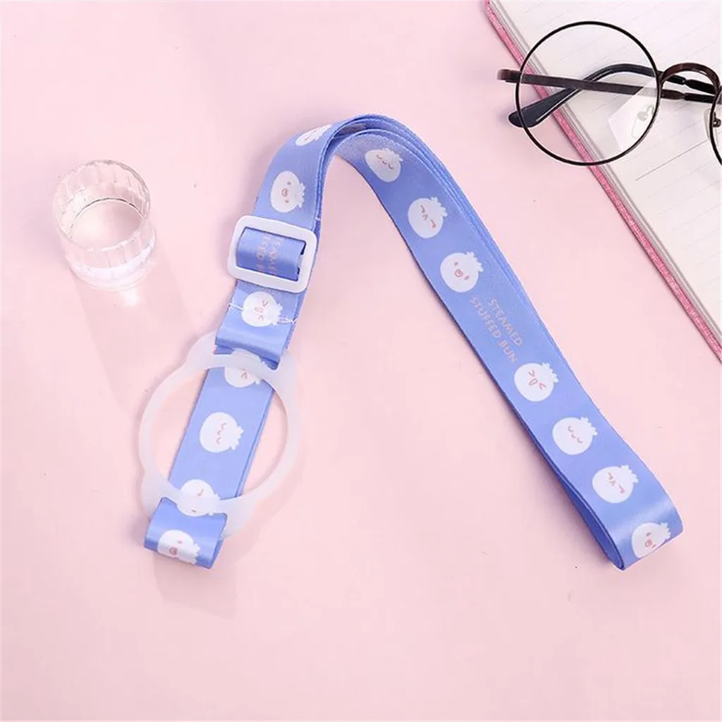 B Water Bottle Shoulder Strap Outdoor Shopping Travel Portable Long Buckle Beverage Hanging Rope Kids Grils Home Decoration - Цвет: B