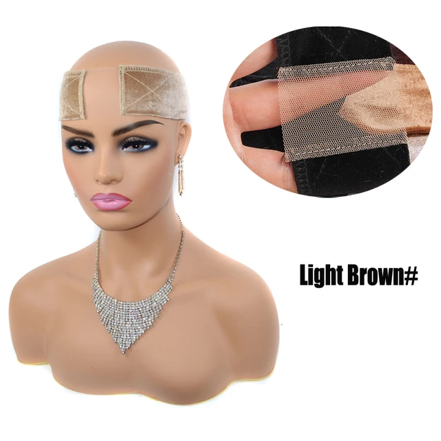 Velvet Lace Wig Grips Headband Comfortable Adjustable Wig Grip Band For Wig Non-slip Hair Accessories 6 Colors Light Brown