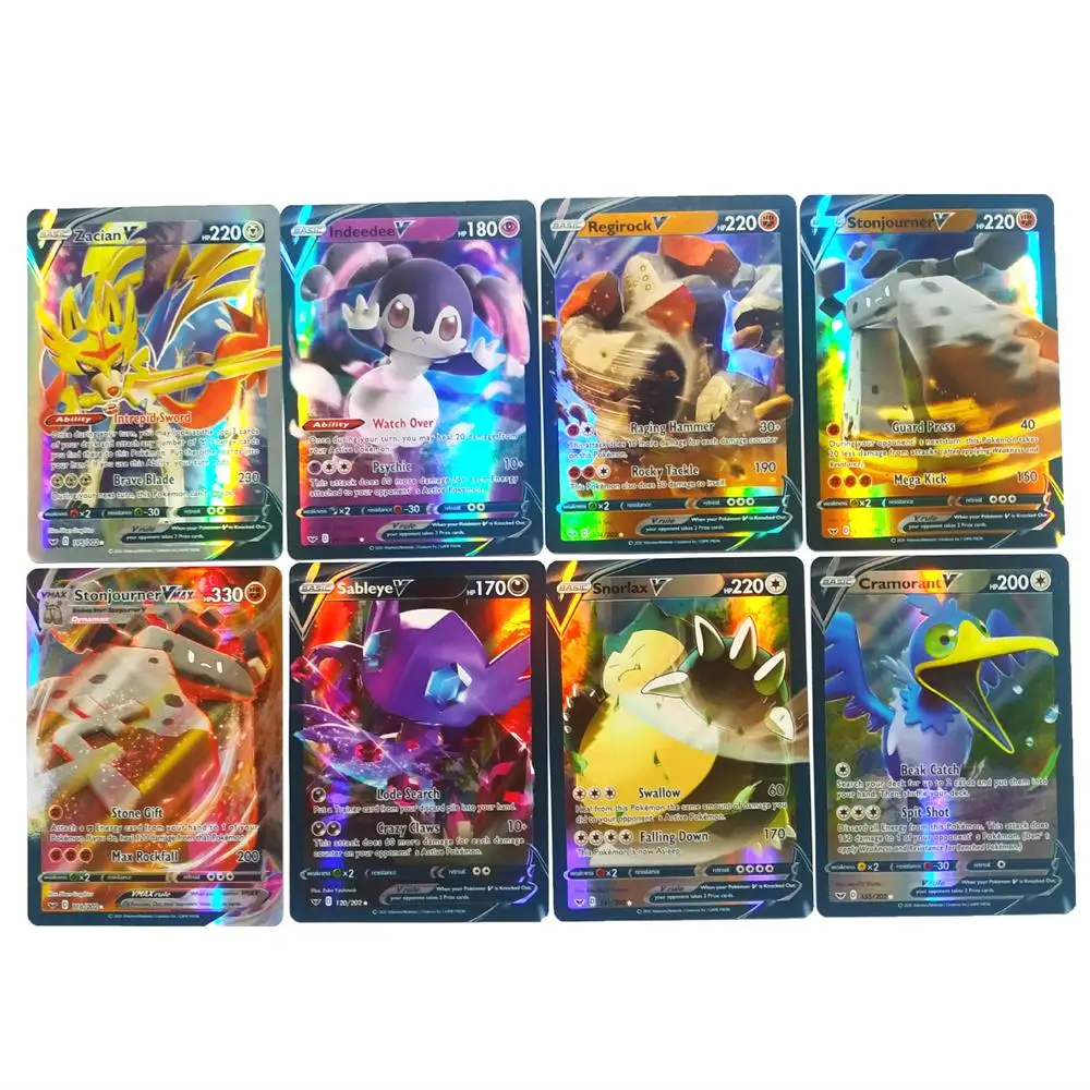 30pcs Pokemon Cards V Vmax Shining Card English Sword Shield Booster Box Collectible Trading Card Game For Kids Childer Toy Gift Game Collection Cards Aliexpress