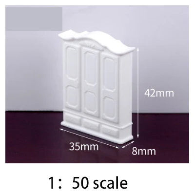 DIY sand table building material ABS Furniture 1/50 scale for miniature Layout/model furniture for miniuatre landscape DIY - Color: D