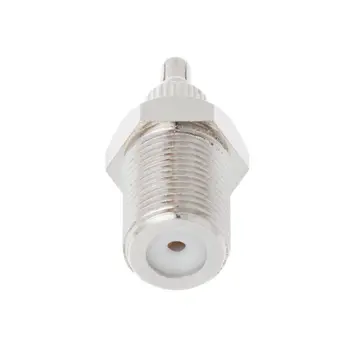 

F Female To TS9 & CRC9 Male Plug Coaxial Adapter RF Connector Nickel Plated
