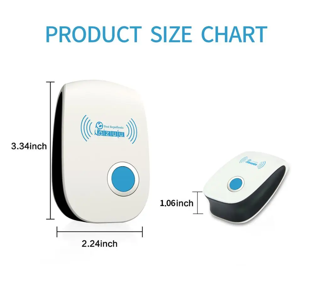 Ультразвуковой Отпугиватель вредителей 6 упаковок внутренний Репеллент для