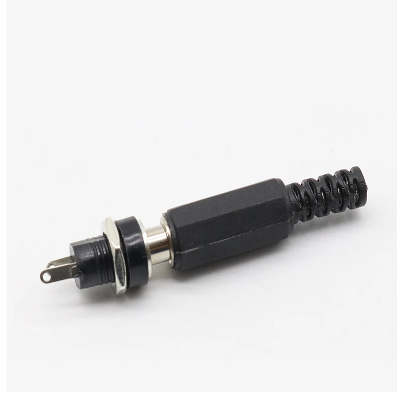 Socket with plug 2,1x5,5 мм разъем питания постоянного тока Штекерная вилка с штекером разъем в розетку адаптер - Цвет: Socket with plug